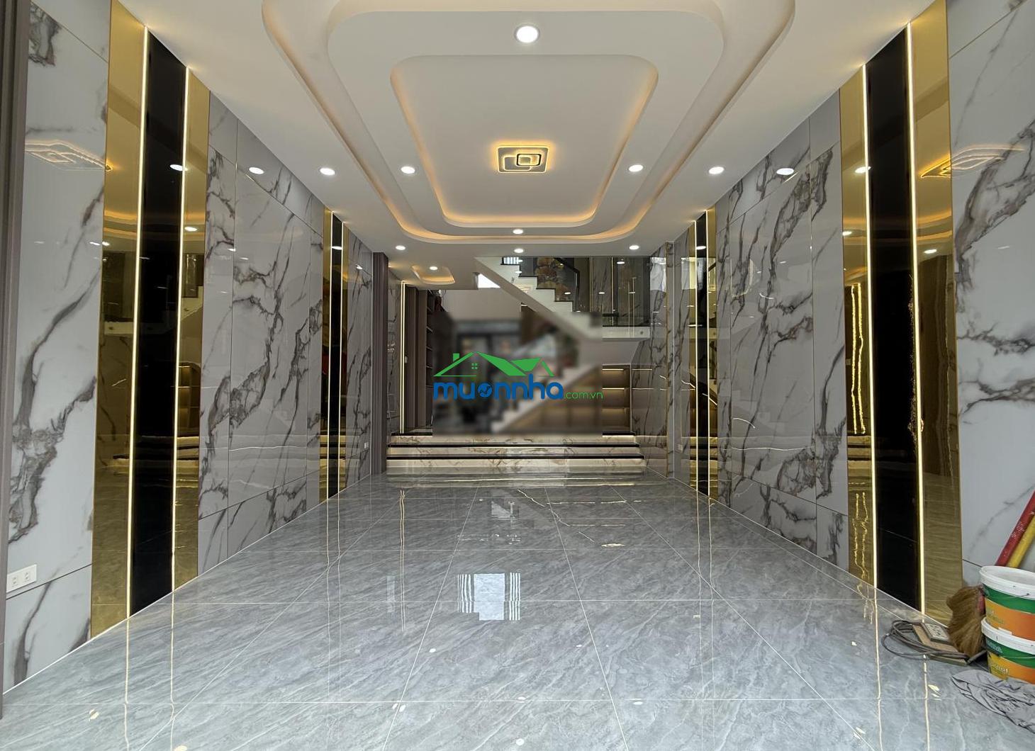 Nhà thạnh lộc 19, dt: 4,5x14m, lửng, 3 lầu, 4pn, gara ô tô, sân thượng, hướng đông nam, 6,55tỷ