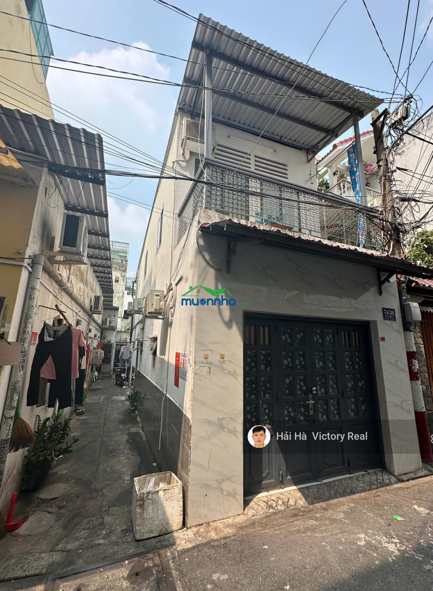 Bán nhà 74/36 núi thành, p13, tân bình kề bên etown dt: 4.4 x 23.25m, nhà 2 tầng, có sẵn hđ thuê