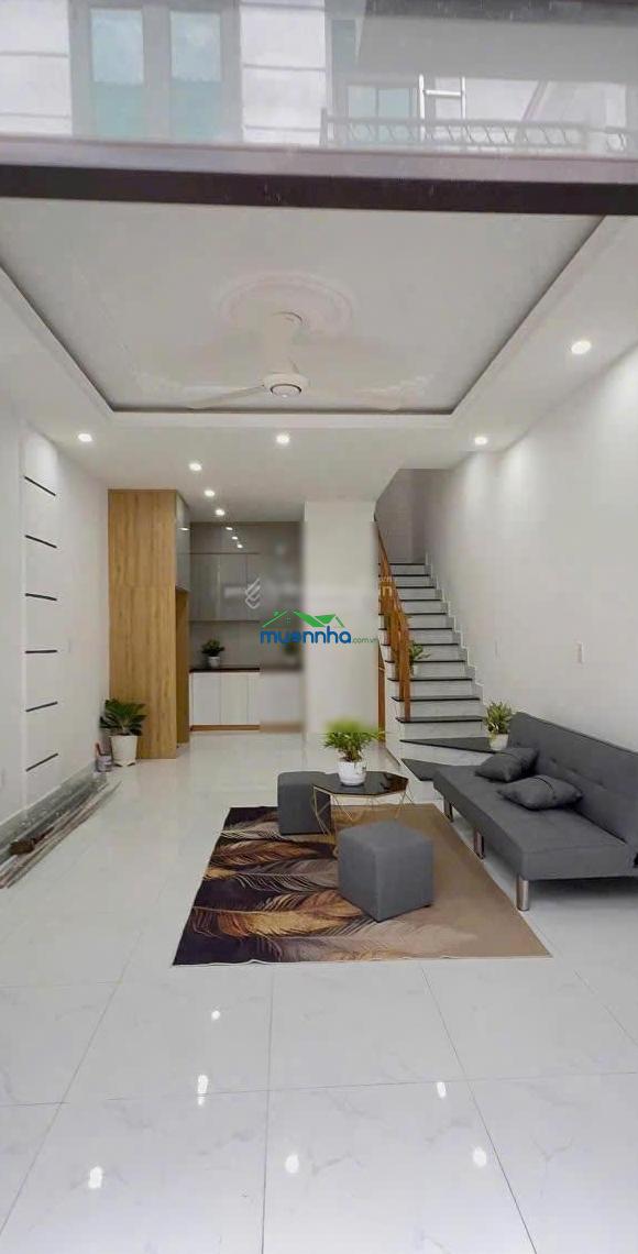 Bán căn nhà mới full nội thất, 4x8m ngay chợ, video thực tế, 1 trệt 1 lầu 2pn 2wc 755tr full giá - 4