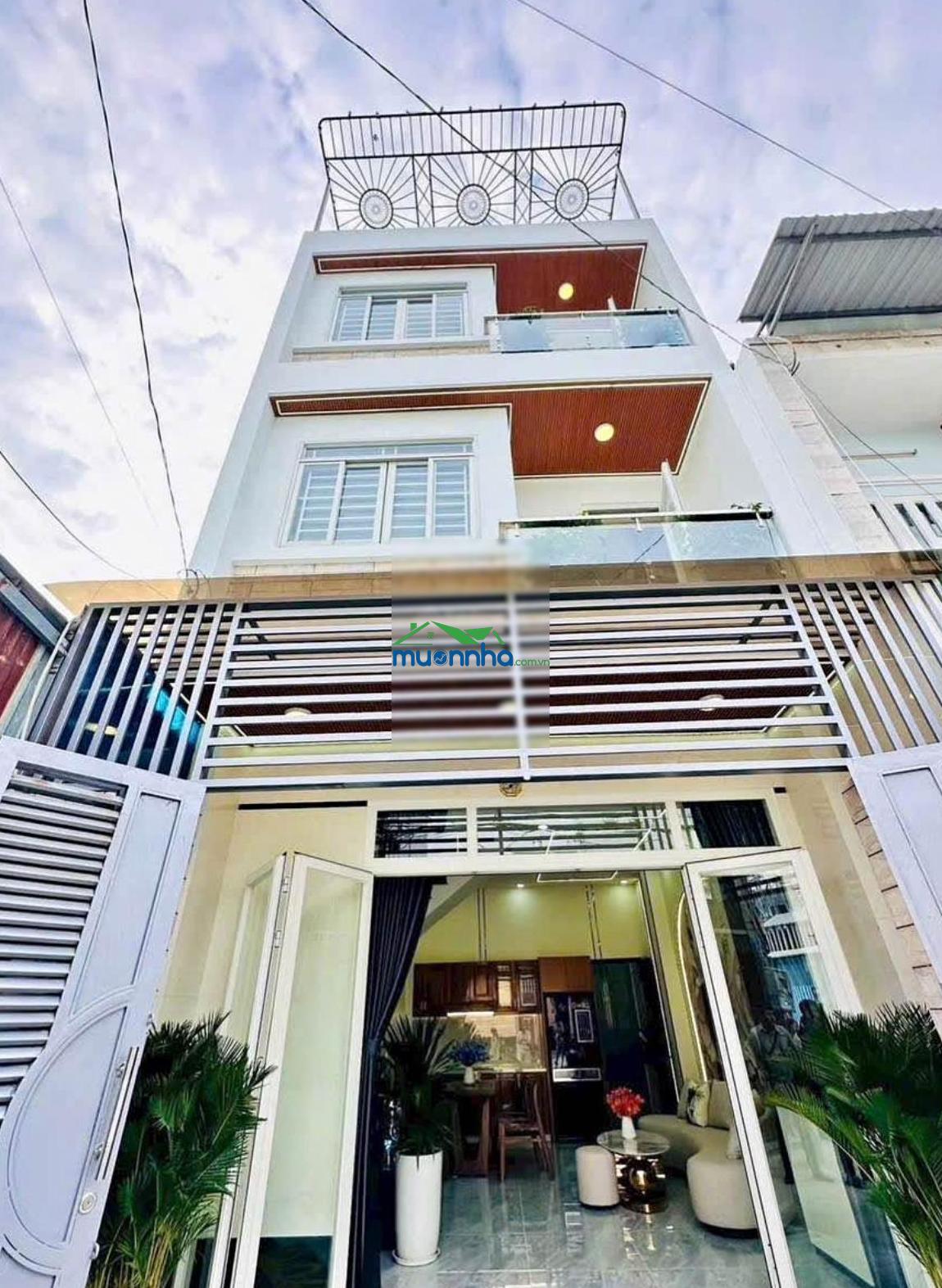 Bán nhanh trong tháng ngay phú mỹ, quận bình thạnh. giá:6,3tỷ/63m2(4,5x14m). 4 tầng. sổ vuông vức - 4
