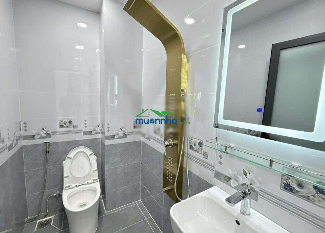 Bán nhà xây mới 4x15m. đúc 4 tấm hẻm 7m thông lê thị riêng, phường thới an, q12. lh 0902 702 *** - 2