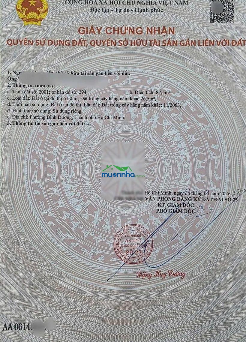 Mặt tiền kinh doanh đường dx007 đường nhựa kết nối kdc đông đúc, 5x17,8m làm nhà cực đẹp