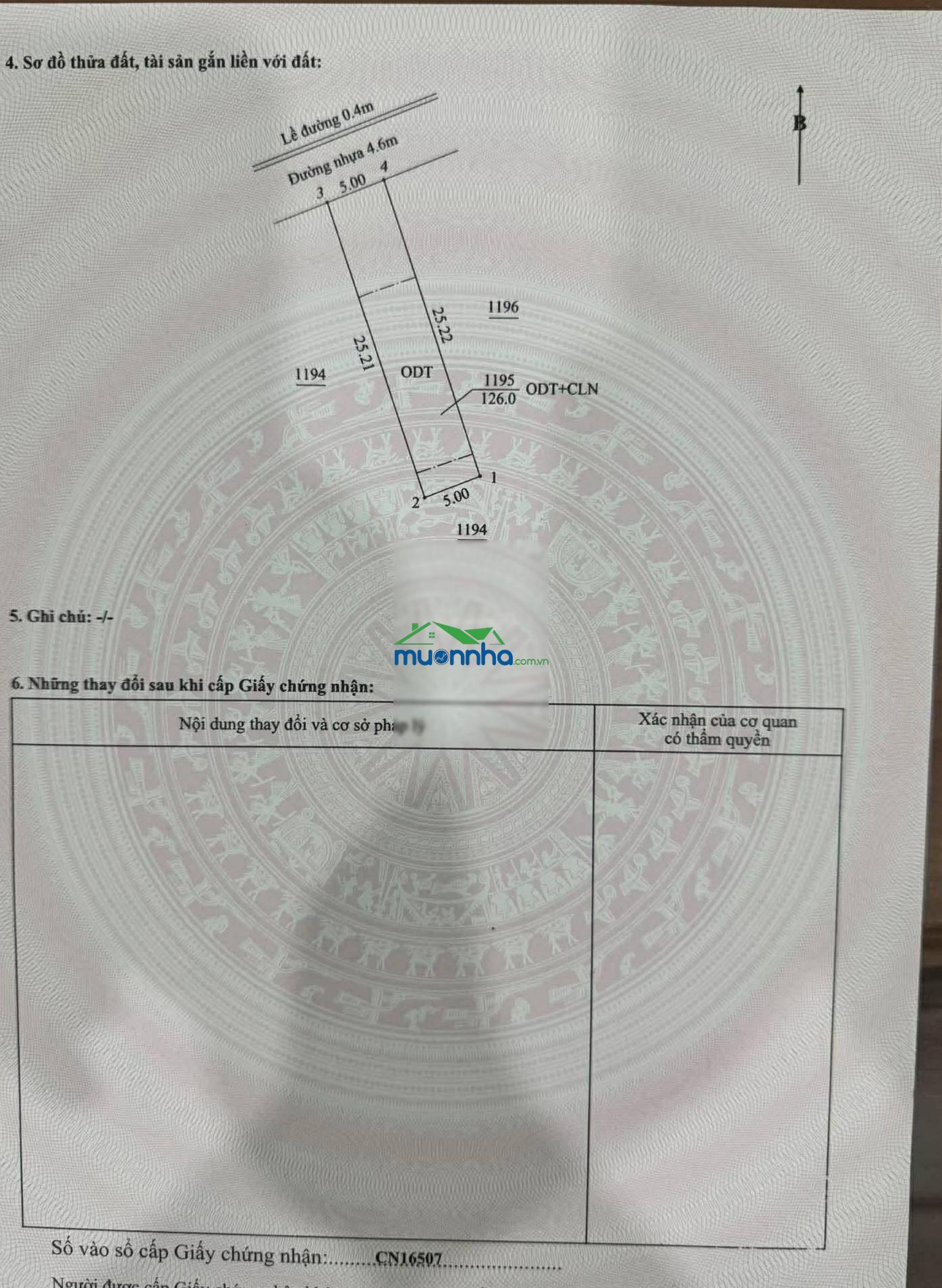 Bán đất gần chợ, bệnh viện 512 giường. khu dân trí cao, phát triển, đông đúc, dt: 5x25m tc 75m2 - 3