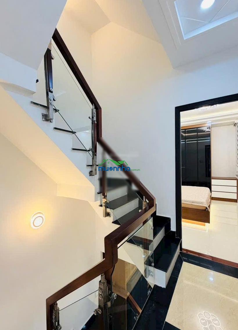 Hot! hxh 496 dương quảng hàm p6, 4,5mx8,1m có sân rộng 1 trệt 3 lầu mới xây ở liền 6,9 tỷ - 4