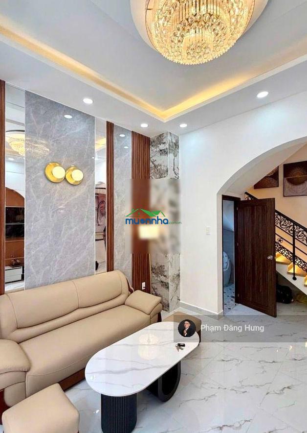9,9 tỷ sở hữu nhà trung tâm phú nhuận, sát hẻm oto phan đình phùng, 4 tầng, 51.7m², nở hậu 6.5m - 3