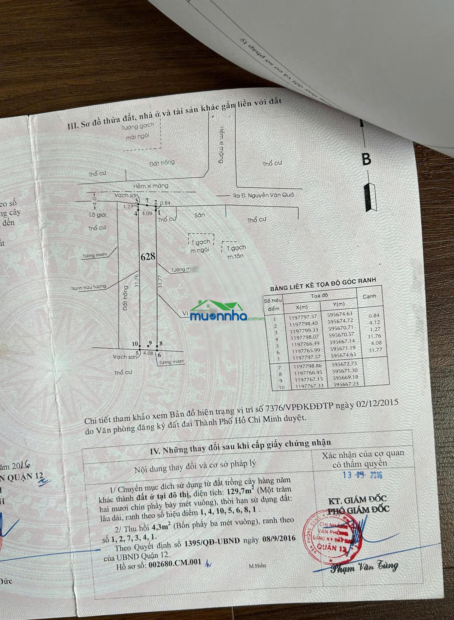 Chính chủ bán dãy nhà trọ 300 m2 đất, gồm 14 phòng sát mặt tiền đường nguyễn văn quá, giáp tân bình - 3