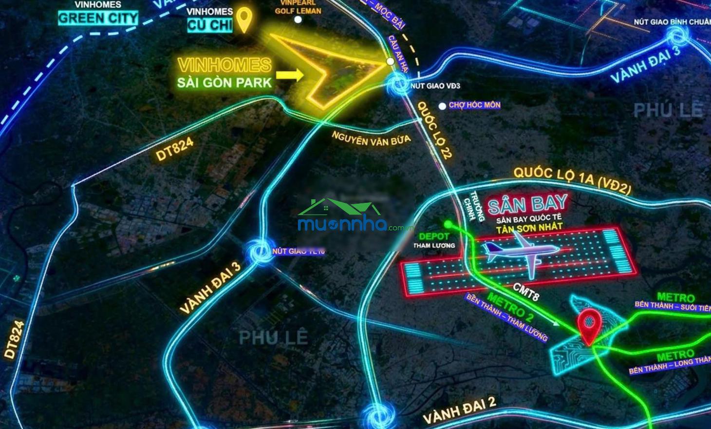 Vinhomes sài gòn park hóc môn - tâm điểm đầu tư mới cửa ngõ tây bắc - 2