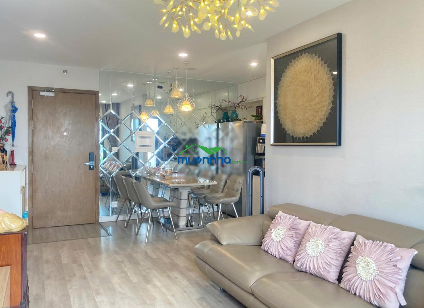 Cho thuê căn hộ diamond lotus riverside - 79m2 - 2pn2wc - full ở ngay chỉ 18tr/tháng - 2