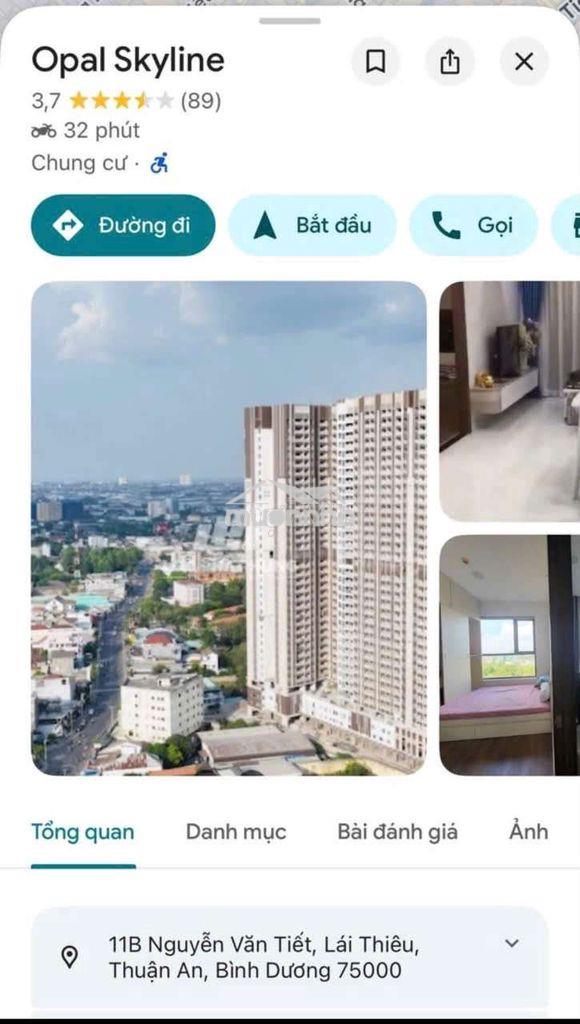Căn hộ opal skyline -56m2 - 2,2 tỷ - 02 p.ngủ - 02 toalet - 2