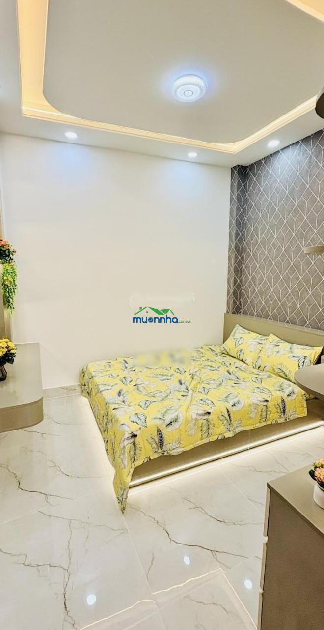 Nhà mới 3 tầng, 45m², 5,65 tỷ, full nội thất, cách mt nguyễn sỹ sách 15m, kề chợ tân trụ
