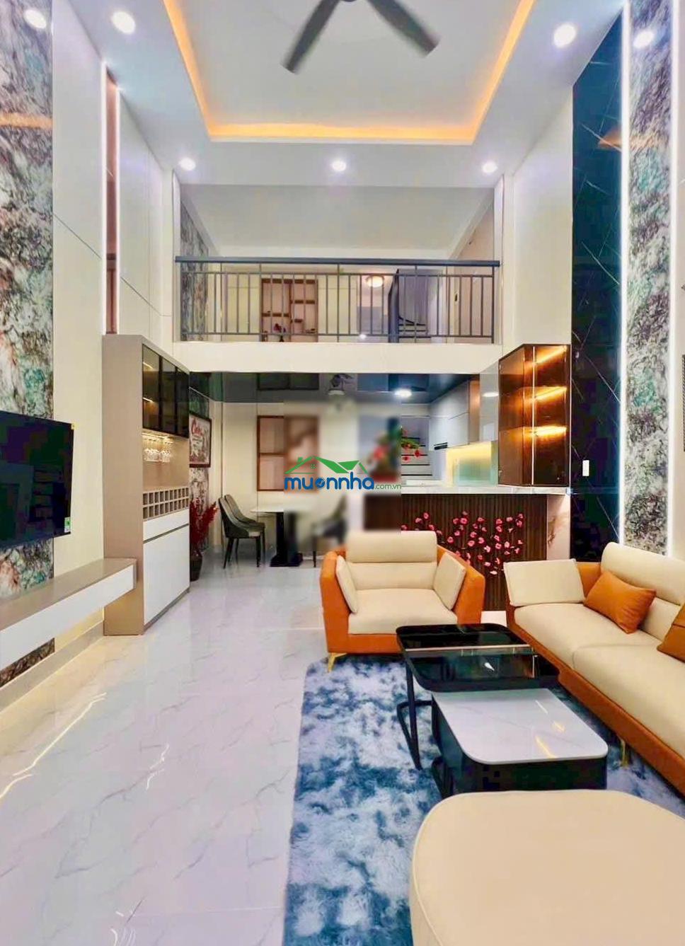 3.95 tỷ hxh full nội thất vô ở ngày dtsd 77m2 cn 40m2) p7 gv btct 3 tầng 2pn 3wc sân thượng 2 emart - 4