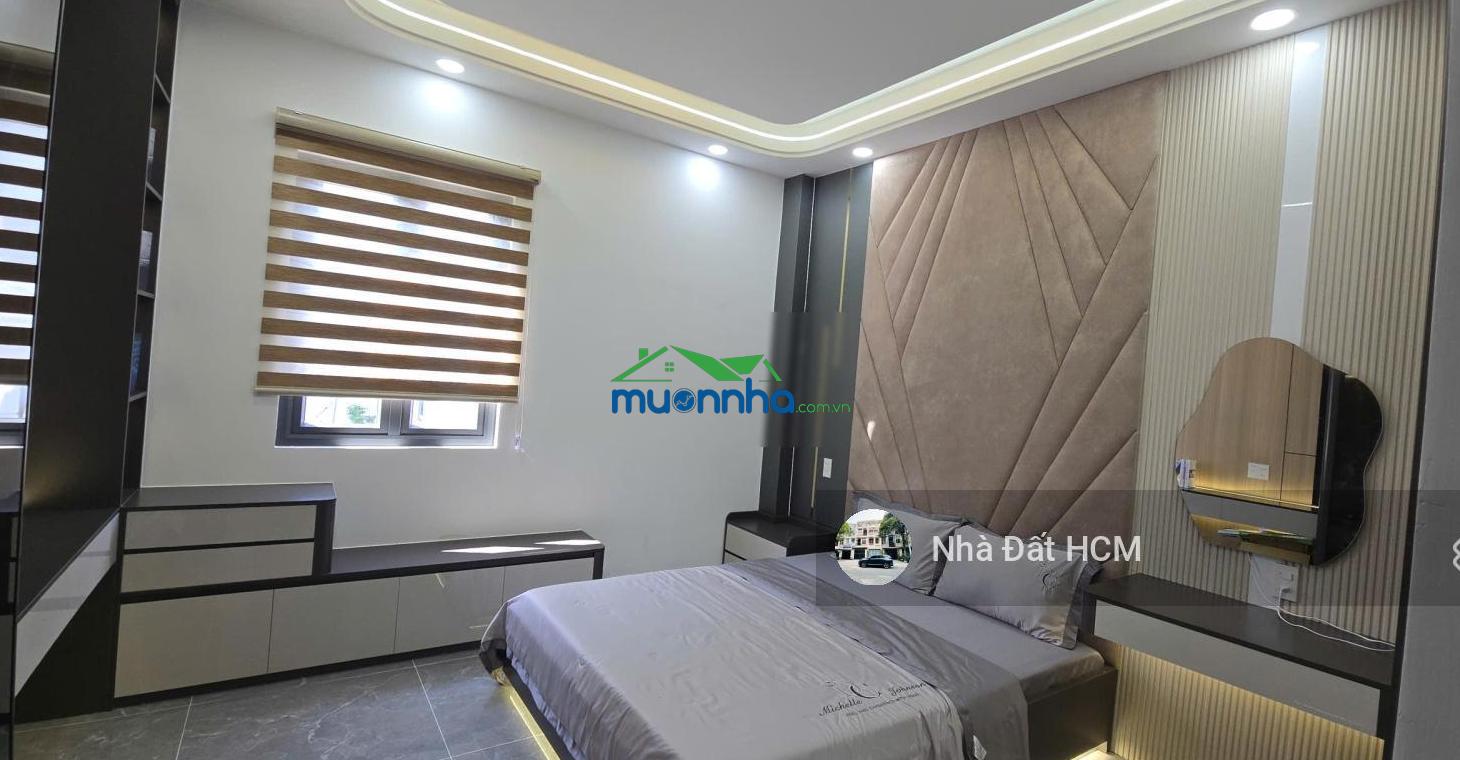 Nhà 1/phạm văn đồng, đường trước nhà 8m, vỉa hè cây xanh 2 bên, nhà 4 tầng hoàn công chuẩn - 2