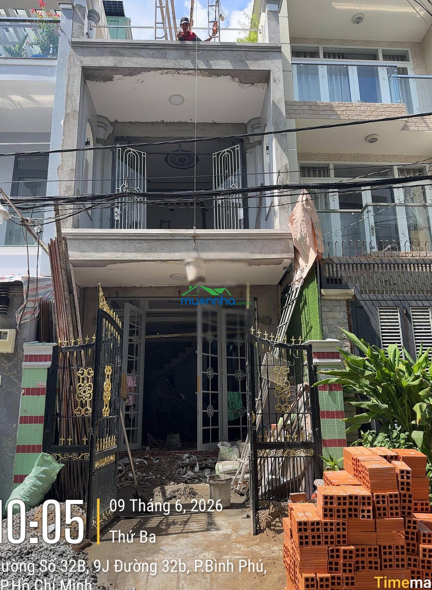 10 tỷ 990 - 59.1m² - 4pn - hẻm xe hơi tới nhà - cư xá phú lâm d q6 - 4