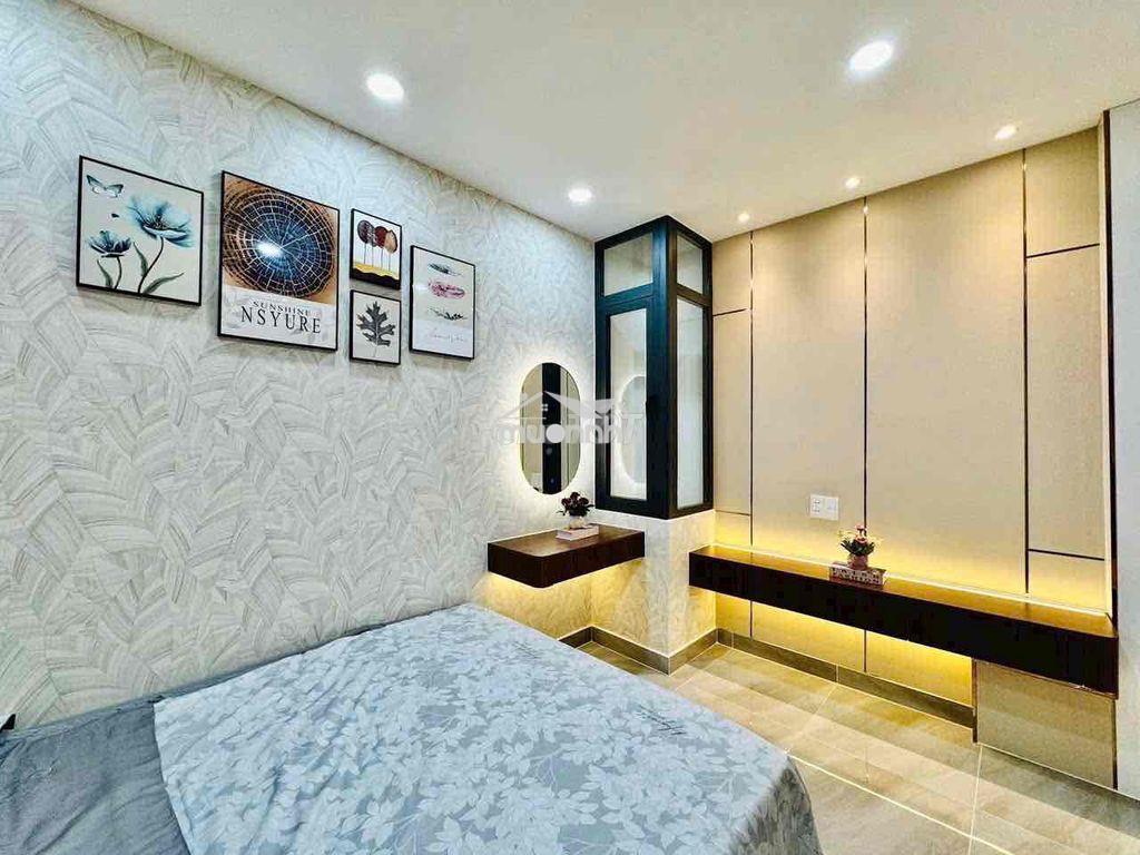 Cho thuê nhà 4*16m 2lầu 3pn.3wc full nội thất thống nhất 11tr có sân - 3