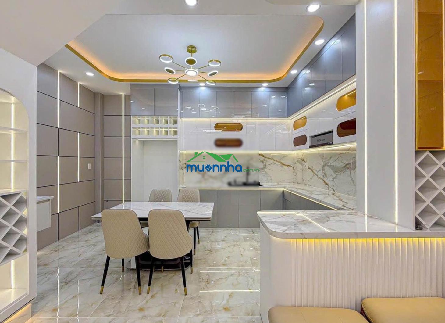 Bán nhà hxh gò ô môi, quận 7 đầy đủ nội thất cao cấp, ngang 5m, 4 tầng 4 pn, giá nhỉnh 9 tỉ - 2