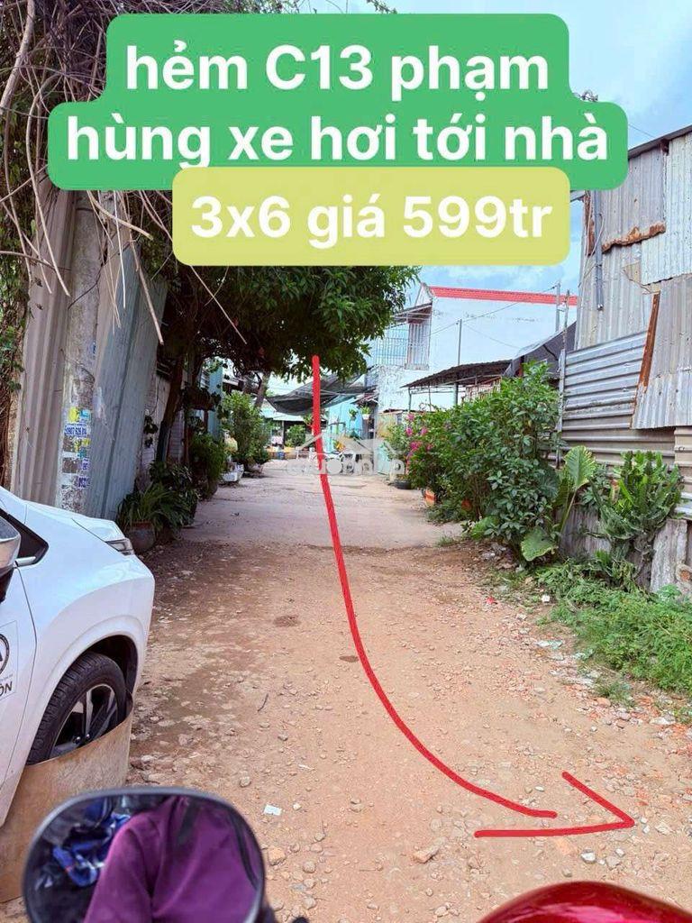 Bán nhà cấp 4 suốt 3x6 hẻm c13 phạm hùng kế kdc trung sơn gần hxh - 2