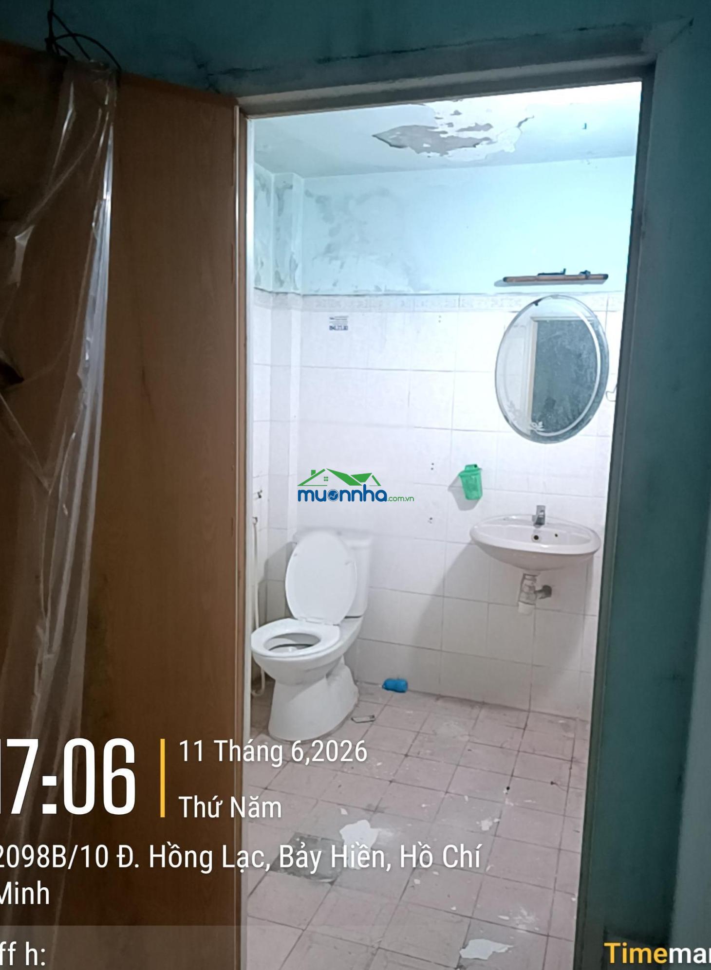 Ni sư huỳnh liên, phường 10, tân bình. dt 4.2 nở hậu 4.5x15m. cấp 4 - 3
