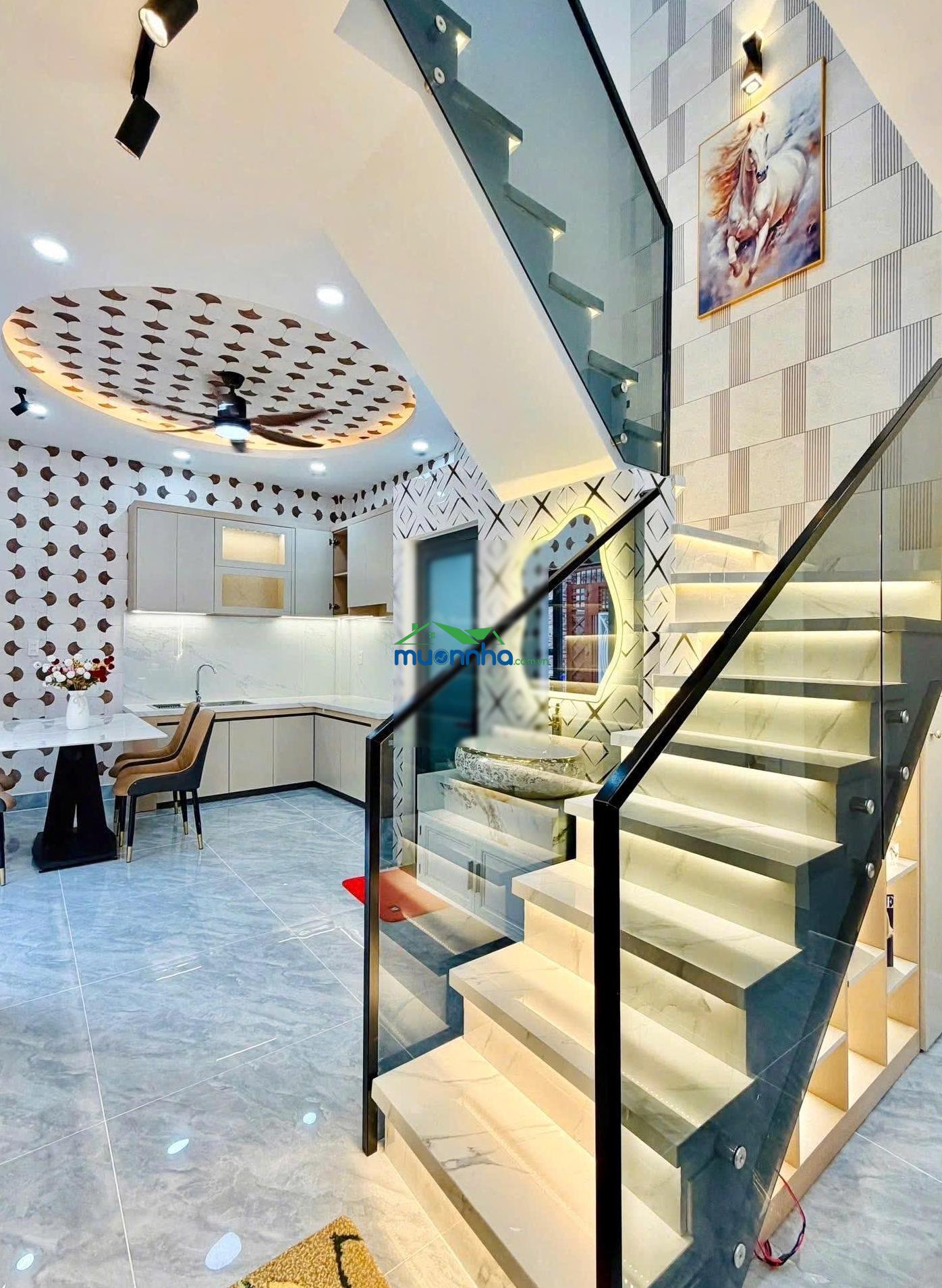 40m2, bán gấp nhà nguyễn văn lượng, hxh 4m - 2 tầng, p16 gò vấp, 5 tỷ (ngay trường nguyễn du)