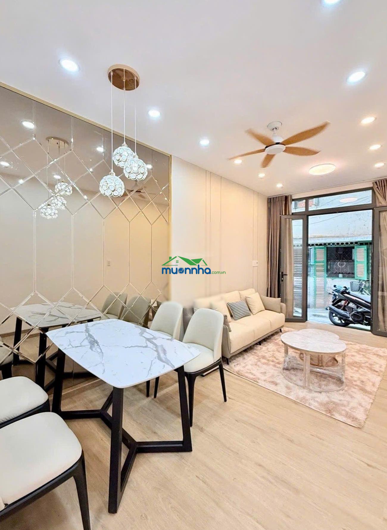 Nhà mới đẹp - full nội thất - quận 10 - 32m2 - 2 mặt hẻm thoáng mát - cách mặt tiền nguyễn duy dươ