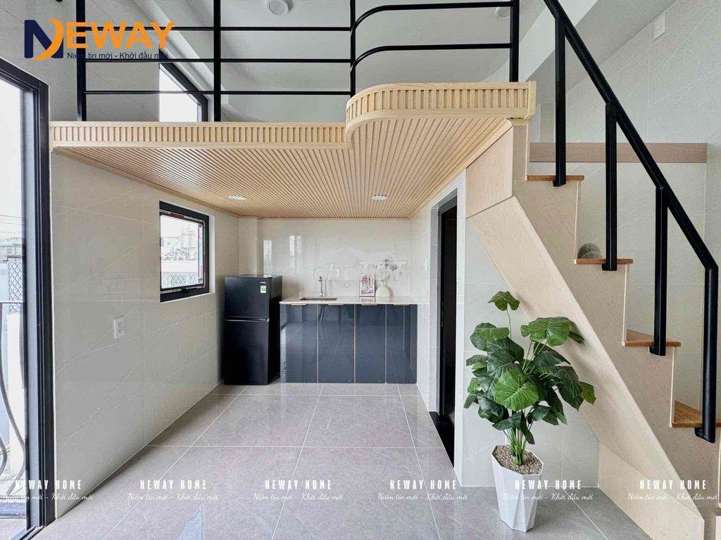 Phòng ban công gác cao 2m rộng 27m2 giá cực rẻ mới xây ngay ngã 4 bốn - 2