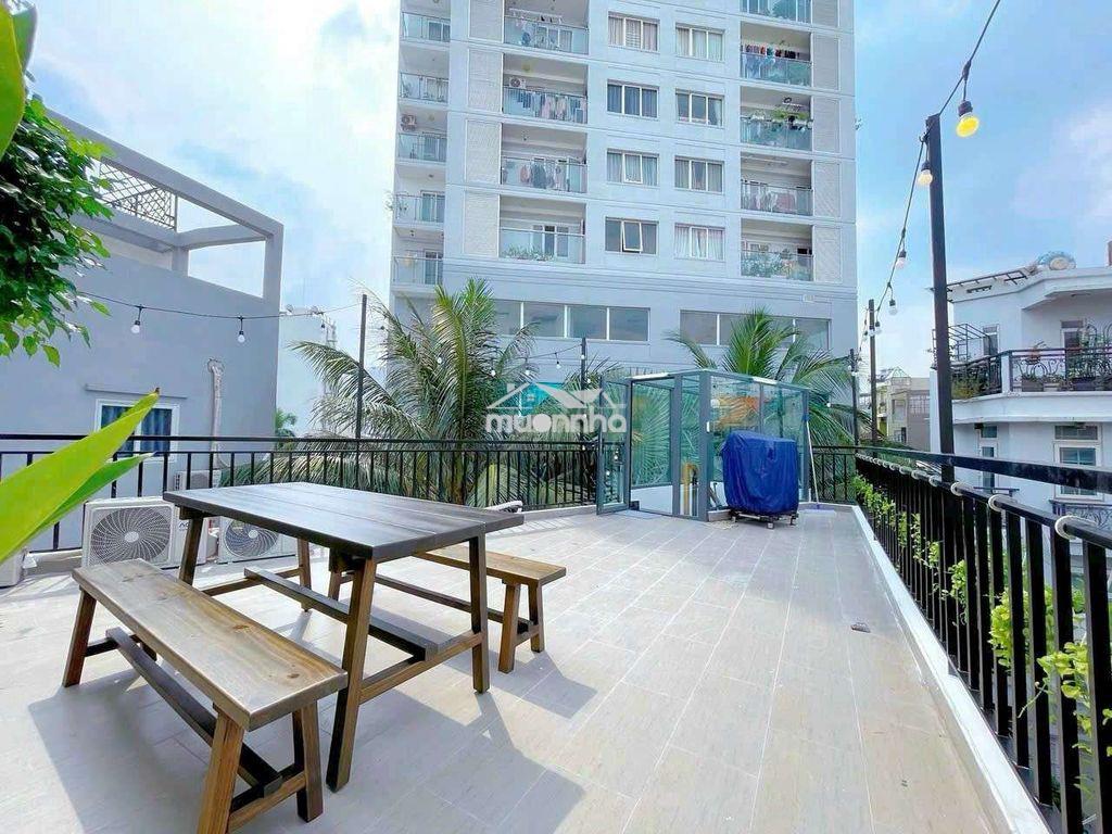 Cho thuê nhà mới full nội thất lửng 2 lầu 3pn 4wc hẻm xe hơi - 4