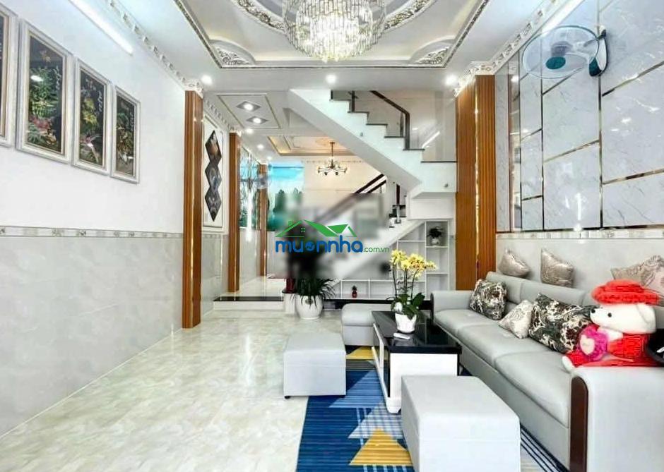 Kẹt tiền bán gấp nhà trệt 2 lầu sân thượng 4.2x12.5m,hẻm xe hơi 1806 huỳnh tấn phát, 5.39 tỷ sát q7