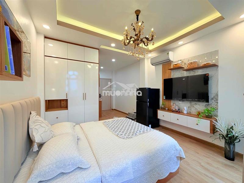 Căn hộ cao cấp studio ban công full nội thất cao cấp, sang trọng.