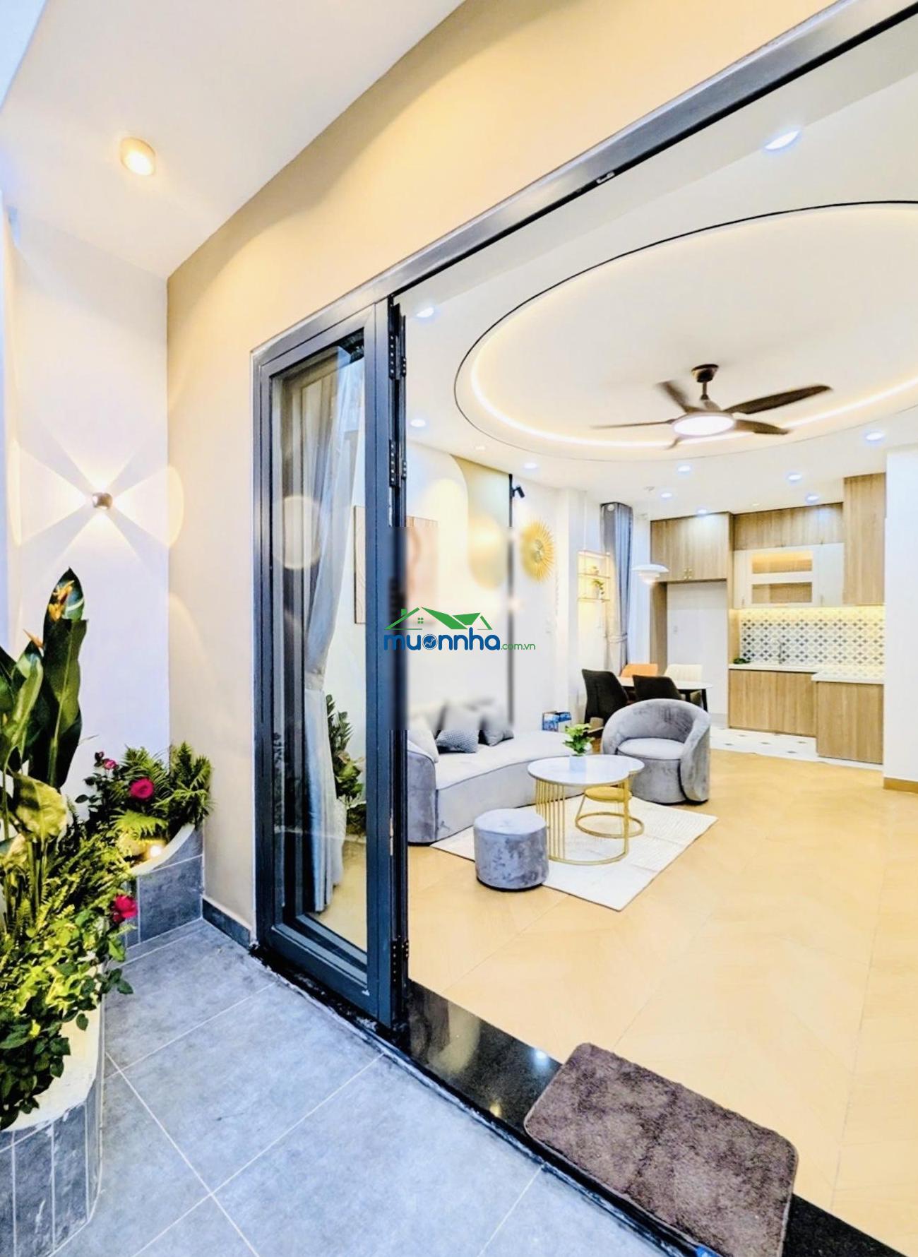 Cạnh hẻm xe hơi, 2 tầng (3pn), dt: 5 x 9m, 42.4m2, nguyễn văn đậu, gần đh văn lang, 5.95 tỷ