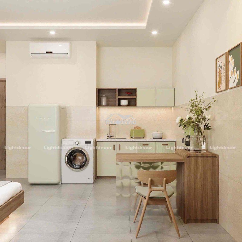 Chỉ tính điện - studio luxury full nội thất máy giặt riêng - thang máy - 2