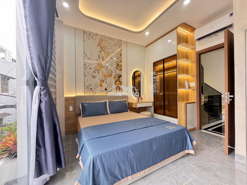 Nhà mới 3 lầu oto ngủ trong nhá,hoàng bật đạt,p15,qtb - 2