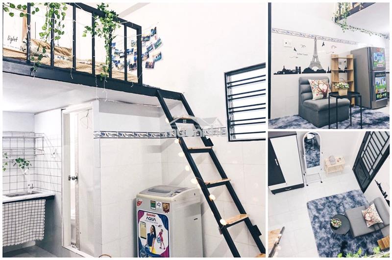 Phòng có gác (duplex) siêu đẹp full nội thất nguyễn oanh - hà huy giáp