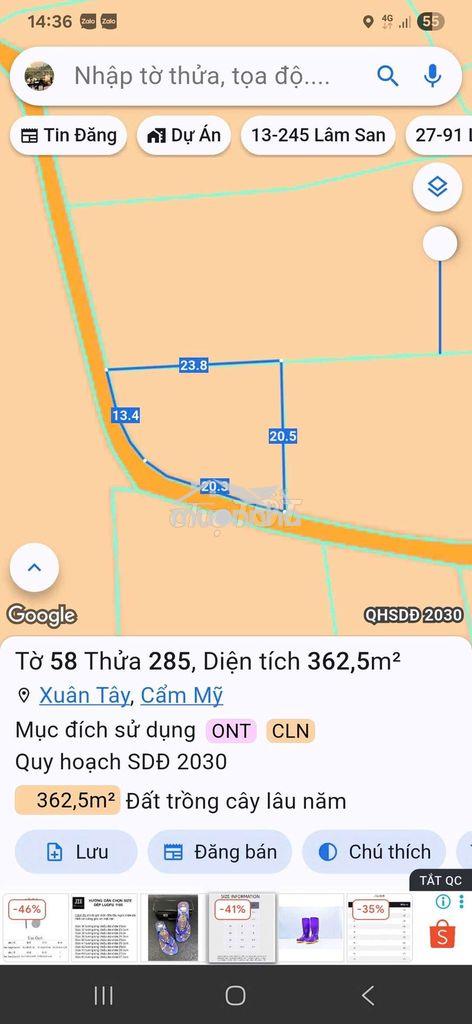 Đất thổ cư, sản phẩm hiếm có, khó tìm. dành cho anh chị tài chính thấp - 4