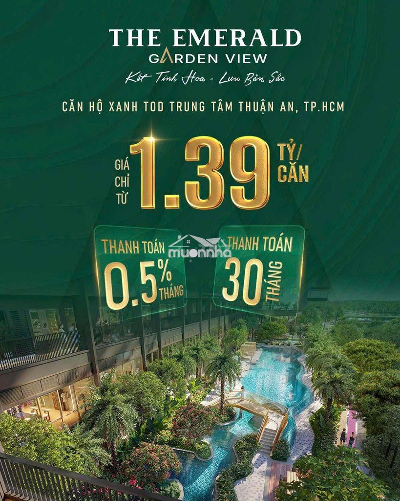 Emerald garden view- giỏ hàng cđt- căn 1pn giá chỉ 1ty39 - 2