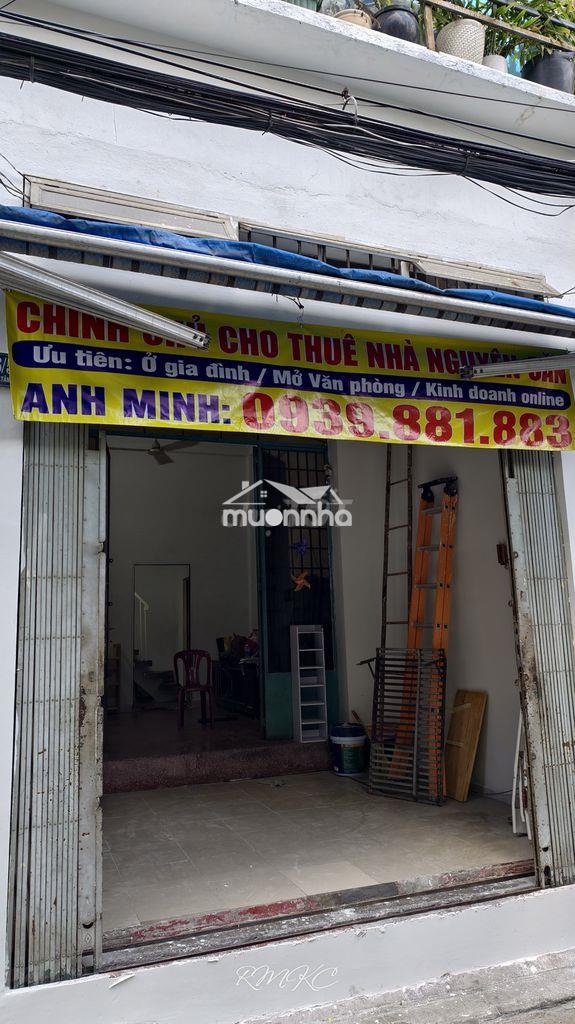 Cho thuê nhà nguyên căn hẻm xe hơi - 14 triệu/tháng