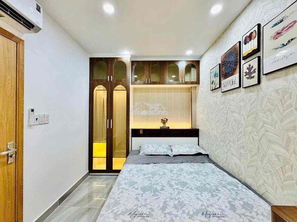 Cho thuê nhà 4*16m 2lầu 3pn.3wc full nội thất thống nhất 11tr có sân - 4