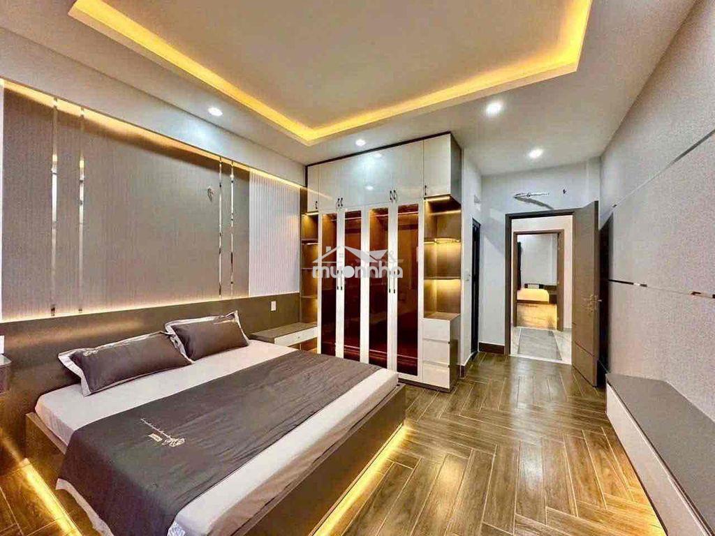 Cho thuê nhà 1 sẹc hà huy giáp dt4x25 1trệt 1lửng 3lầu 4pn 6wc sân ôtô - 4