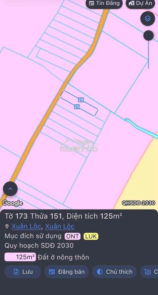 Chính chủ cần bán đất mặt tiền đường bê tông - 2