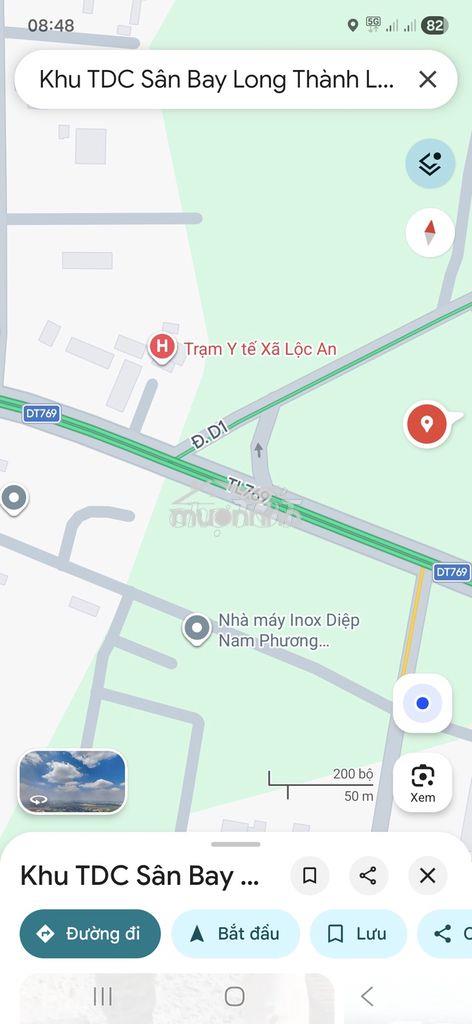 870m có 400t, góc ngã 4 đường 6m, cách sân bay long thành 3km - 3