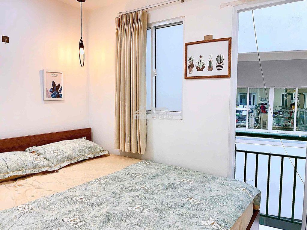 Cho thuê căn 1pn tách bếp ban công full nt ở lê thị riêng bến thành q1 - 4