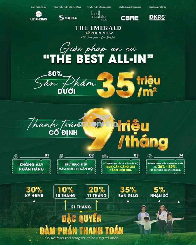 🏡🏡Sở hữu căn hộ chỉ từ 280tr-thanh toán 9tr/th