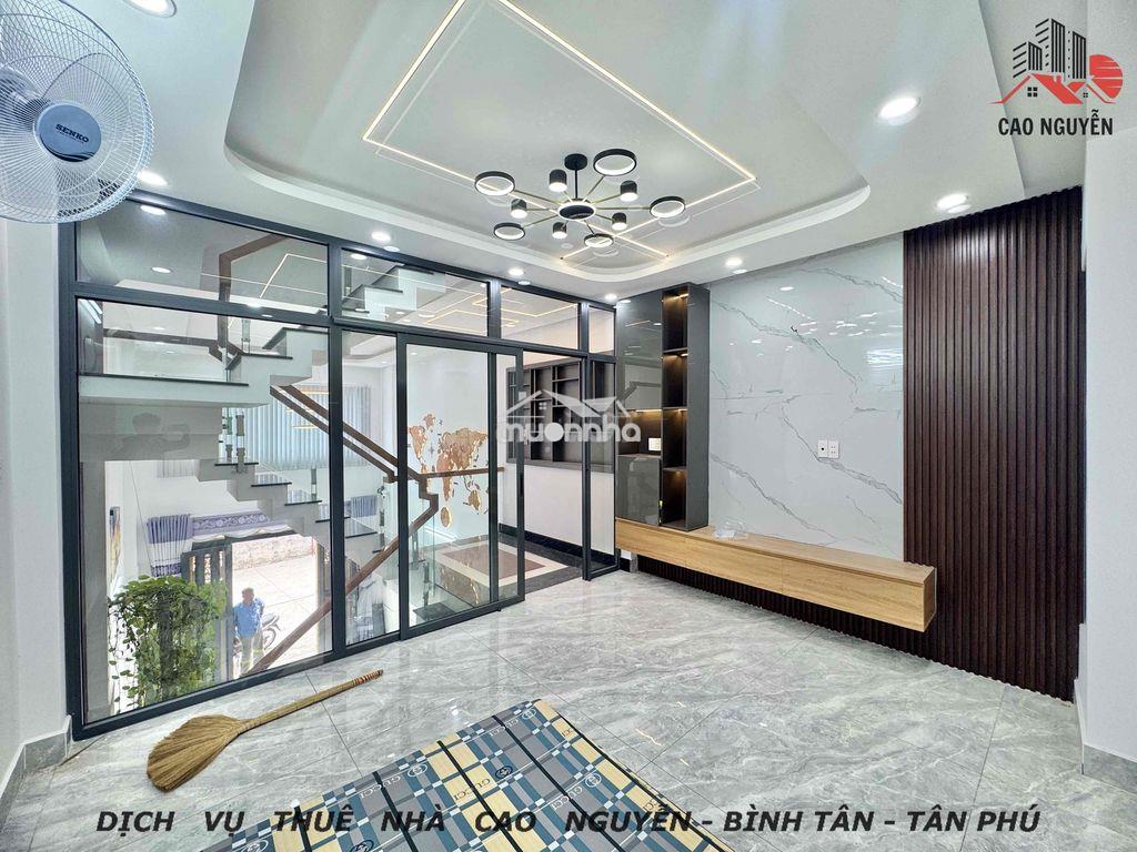 Nhà hương lộ 2 mới 100% 5 tầng 6pn 5wc 5 máy lạnh hẻm rộng
