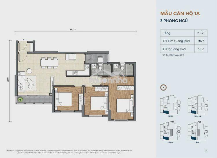 Cần cho thuê căn 3pn, 2wc, 97m2 tại precia, an phú, q2 cũ - 3