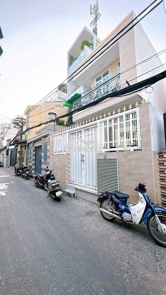 Nhà mới xây dựng mới, diện tích 84m2,  dtsd 250m2, hẻm xe hơi 8m - 4