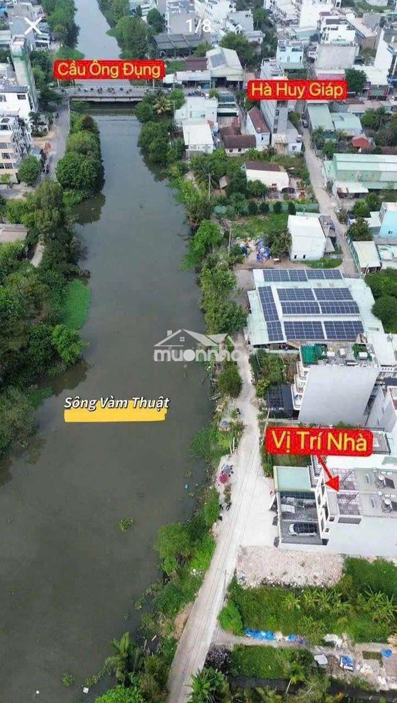 Nhỉnh 6 tỷ nhà phố 4m x 25m. view sông vàm thuật đ. hà huy giáp - 2