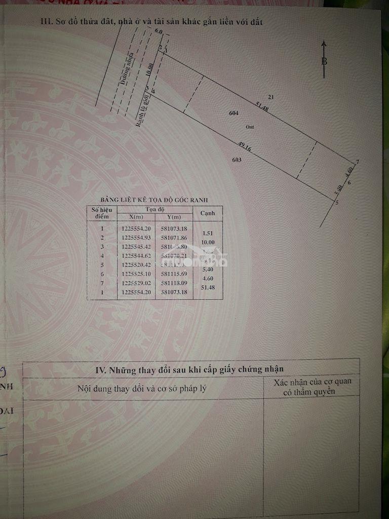 Chính chủ bán, 10x51 (sẵn 300 thổ cư), đường 762, an nhơn tây - 3