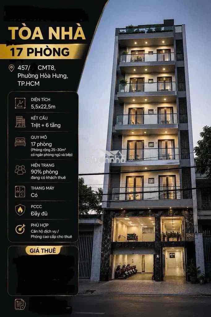Cho thuê toà căn hộ dịch vụ cao cấp