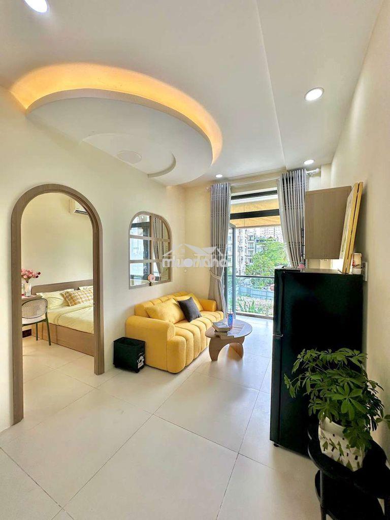Cho thuê căn hộ 1pn rộng 40m2 full nội thất ngay vincom nguyễn xí 