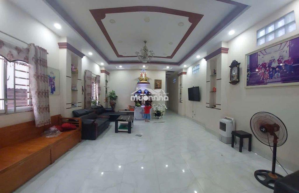 Nhà nguyên căn mt nguyễn thị sáu. p thạnh lộc. 5,5x38m. 2 lầu. 27tr  - 3