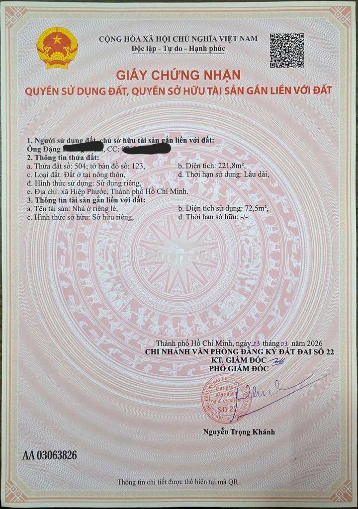 Bán nhà đất, thích hợp xây biệt thự vườn hoặc căn hộ dịch vụ, full thô - 4