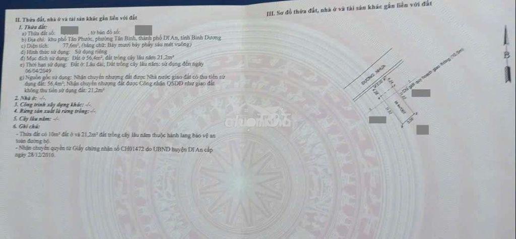 Nhà phố  gần chợ tân bình và ngã tư chiêuliêu, phường tân bình  dĩ an - 4